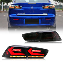 Load image into Gallery viewer, inginuity time LED Corvette Tail Lights for Mitsubishi Lancer 2008-2023 EVO X Rear Lamps Switchback assembly
