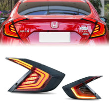 Cargar imagen en el visor de la galería, inginuity time LED Tail Lights for Honda Civic 10Th Gen 2016-2021 DRL Start Up Animation Rear Lamp Assembly
