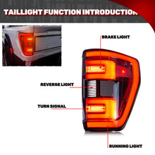 Load image into Gallery viewer, inginuity time LED Smoke Tail Lights for Ford F-150 F150 XLT 2021 2022 2023 Sequential Rear Lamps
