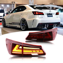 Load image into Gallery viewer, iniginuity time LED Tail Lights for Lexus IS250 IS350 ISF 2006-2013 Sequential Start Up Animation Rear Lamp
