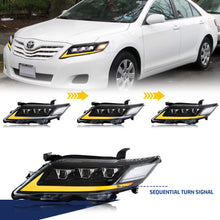 Cargar imagen en el visor de la galería, inginuity time LED Lexus Triple Beams Headlights for Toyota Camry 2010 2011 Start-up Animation Sequential Indicator Front Lamps Assembly
