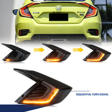 画像をギャラリービューアに読み込む, inginuity time LED Clear Tail Lights for Honda Civic 2016-2021 10th GEN Sedan Blue Start-up Animation Sequential Rear Lamps
