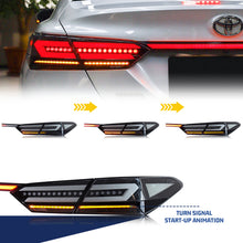 Load image into Gallery viewer, inginuity time  LED Audi Tail Lights &amp; Trunk Lamp for Toyota 8th GEN Camry 2018-2023 SE LE TRD Start-up Animation Sequential Indicator Rear Lamps
