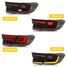 Cargar imagen en el visor de la galería, inginuity time LED Tail Lights for Honda Accord 10th Gen 2018-2022 Animation Rear Lamps Black
