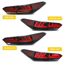 Cargar imagen en el visor de la galería, inginuity time LED Tail Lights for Toyota Camry 2018 2019 2020 2021 2022 Rear Lamps Start Up Animation DRL Brake Turn Signal Assembly
