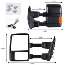 Load image into Gallery viewer, inginuity time Towing Mirror For 2003-2007 Ford F250 F350 F450 F550 Super Duty Power Heated
