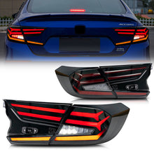 Cargar imagen en el visor de la galería, inginuity time LED V1 Tail Lights for Honda Accord 10th Gen 2018-2022 Animation DRL Sequential Indicator Rear Lamp Assembly
