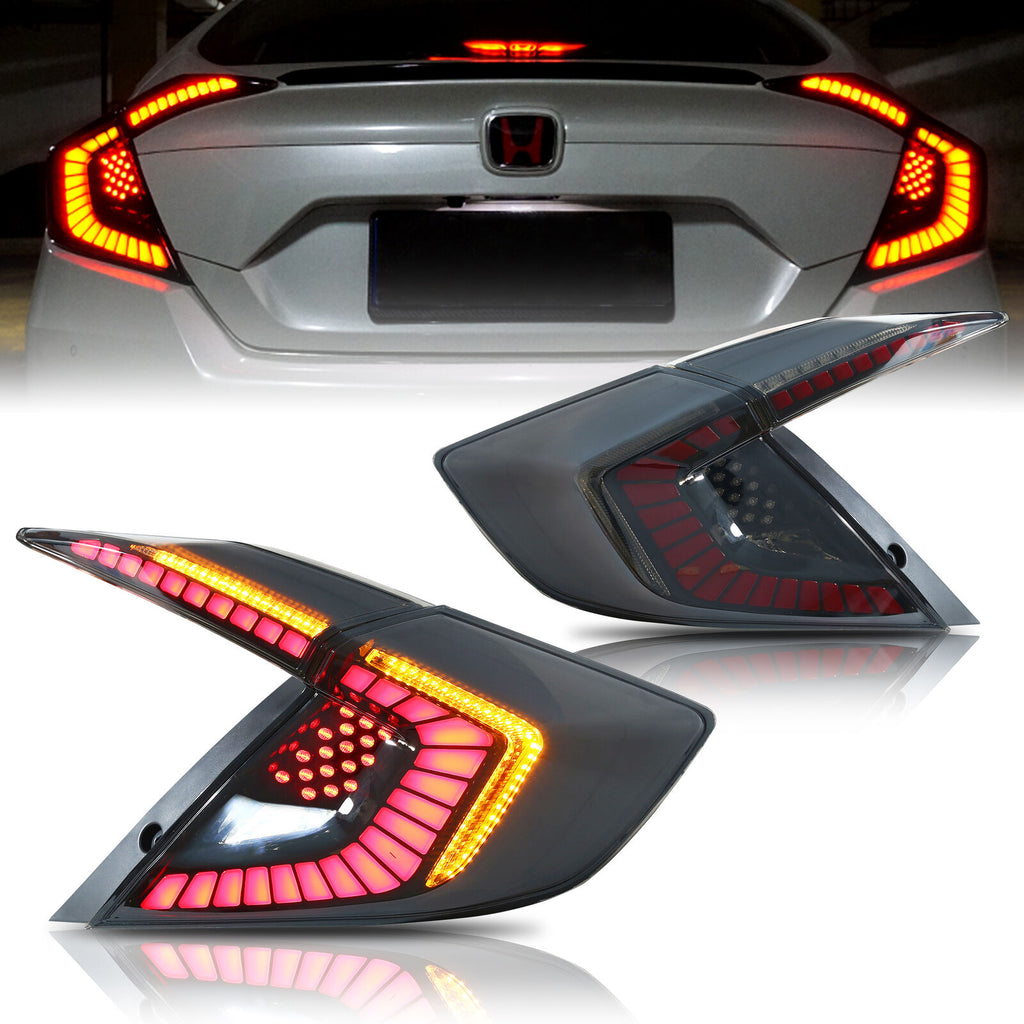 inginuity time LED Tail Lights for Honda Civic 10Th Gen 2016-2021