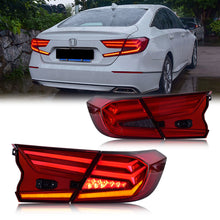 Cargar imagen en el visor de la galería, inginuity time LED V1 Tail Lights for Honda Accord 10th Gen 2018-2022 Animation DRL Sequential Indicator Rear Lamp Assembly
