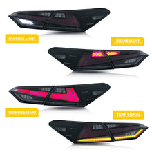 Load image into Gallery viewer, inginuity time Nike LED Tail Lights for Toyota Camry 2018 2019 2020 2021 2022 Rear Lamps Start Up Animation DRL Brake Turn Signal Assembly
