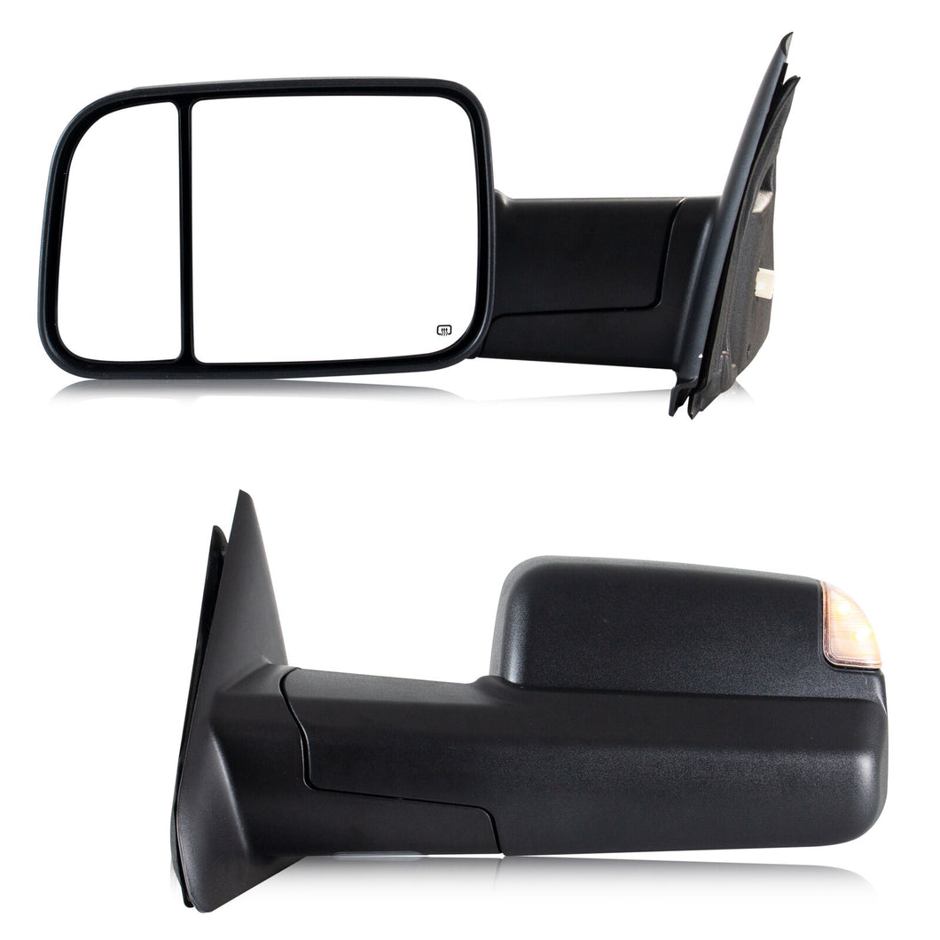 inginuity time Towing Mirror For Dodge Ram 2002-2008 ram 1500 2500 3500 Super Duty Power Heated