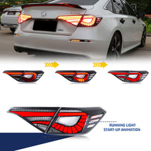 Cargar imagen en el visor de la galería, inginuity time LED Tail Lights for Honda Civic 2022 2023 11Th GEN Sedan Rear Lamps With Start-up Animation Sequential Signal Taillights Accessary
