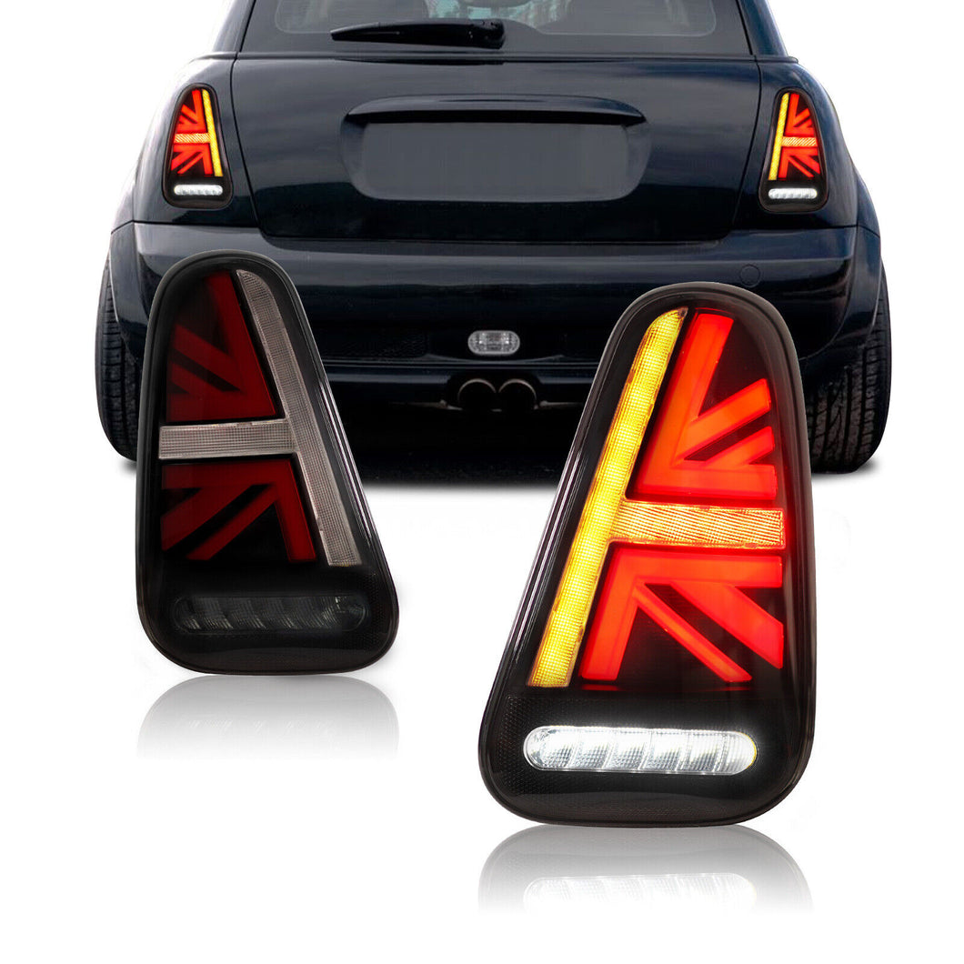inginuity time LED Tail Lights for BWM Mini Cooper R50 R52 R53 2001-2006 Sequential Rear Lamps