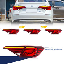 画像をギャラリービューアに読み込む, inginuity time LED Tail Lights for Honda Civic 2022 2023 11Th GEN Sedan Rear Lamps With Start-up Animation Sequential Signal Taillights Accessary
