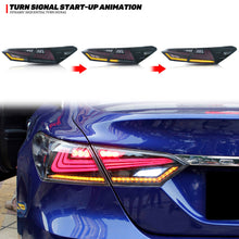 Load image into Gallery viewer, inginuity time Nike LED Tail Lights for Toyota Camry 2018 2019 2020 2021 2022 Rear Lamps Start Up Animation DRL Brake Turn Signal Assembly
