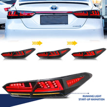 Load image into Gallery viewer, inginuity time LED Tail Lights for Toyota Camry 2018 2019 2020 2021 2022 Rear Lamps Start Up Animation DRL Brake Turn Signal Assembly
