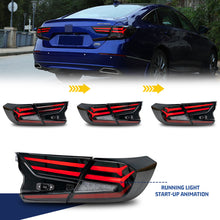 Cargar imagen en el visor de la galería, inginuity time LED V1 Tail Lights for Honda Accord 10th Gen 2018-2022 Animation DRL Sequential Indicator Rear Lamp Assembly
